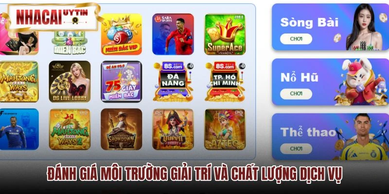 Chất lượng dịch vụ và trải nghiệm giải trí tại DOM88